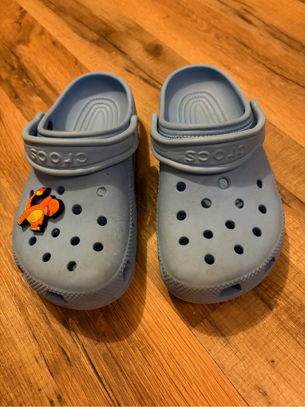CROCS Kids Light Blue Classic Clog with Charm